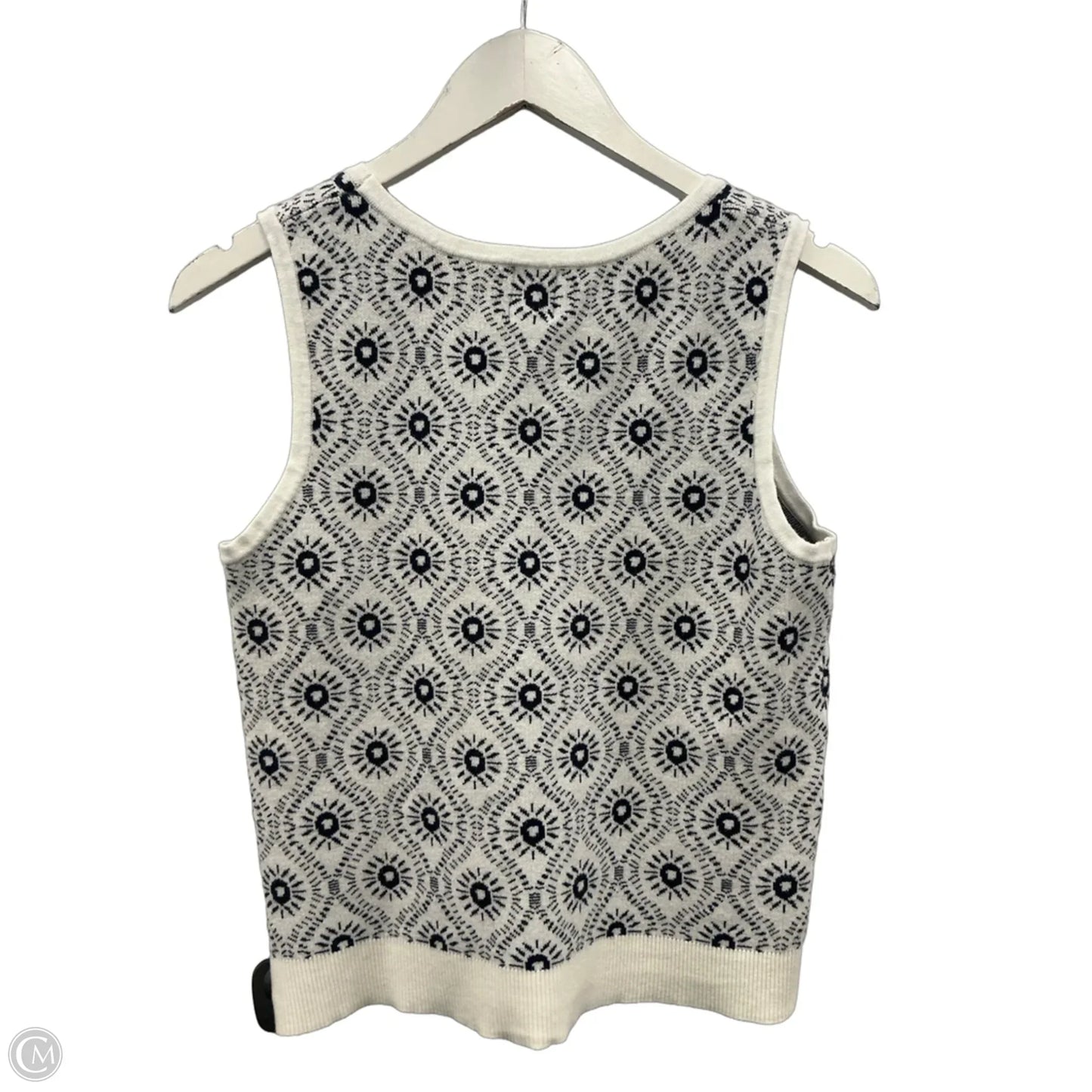 Top Sleeveless By Joie In Black & White, Size: M