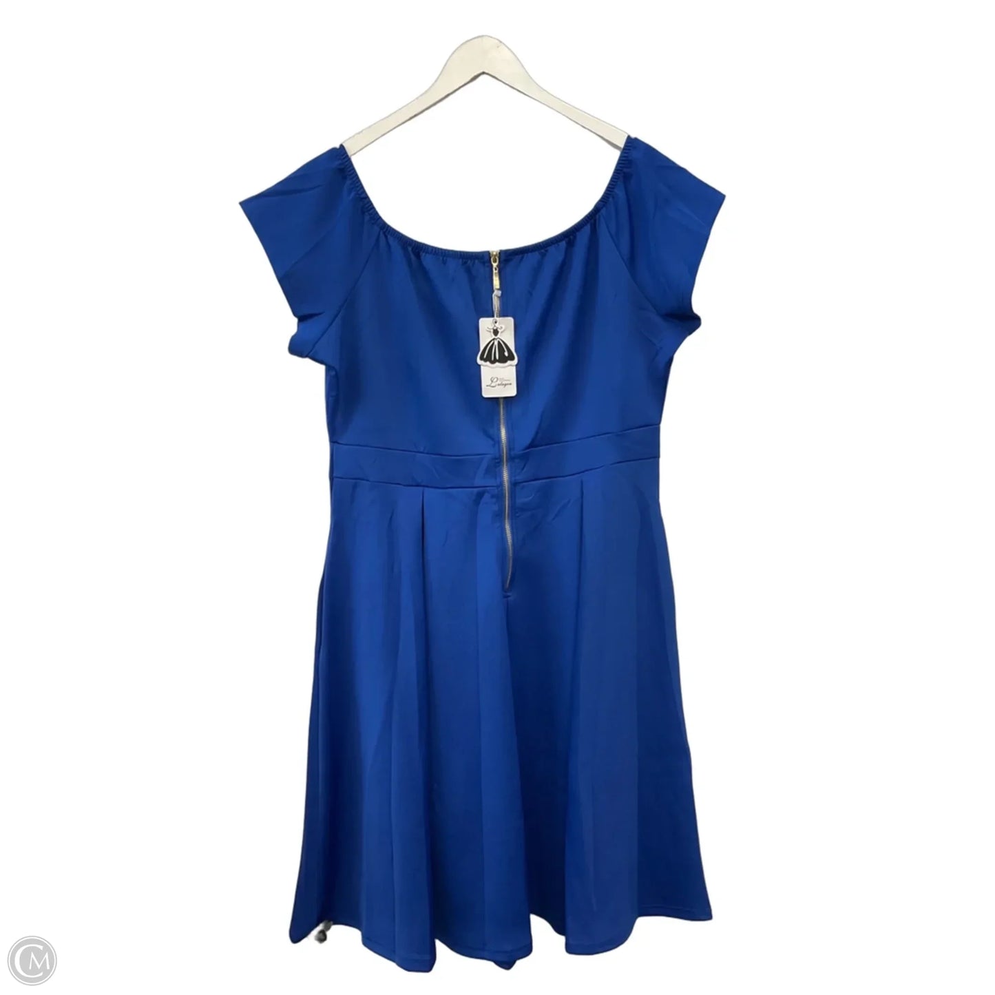 Dress Casual Midi By Clothes Mentor In Blue, Size: 2x