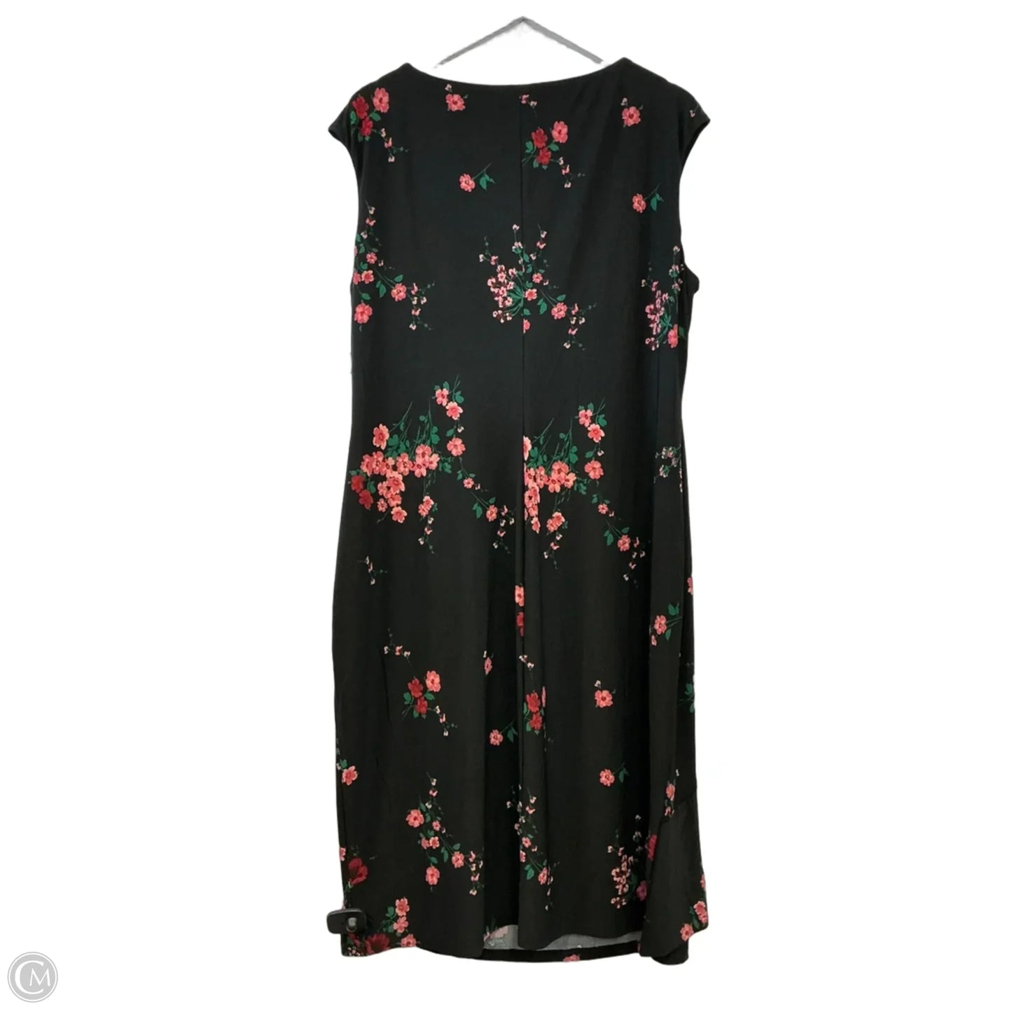 Dress Casual Midi By Lauren By Ralph Lauren In Black, Size: Xl