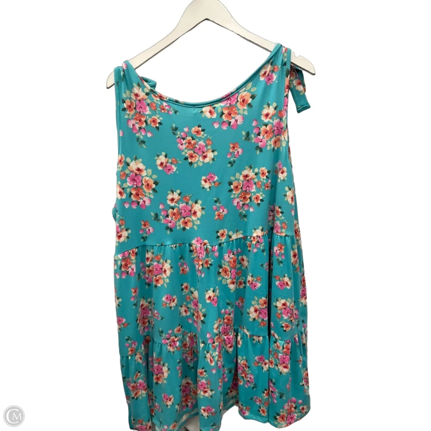 Tunic Sleeveless By Haptics In Blue, Size: 2x
