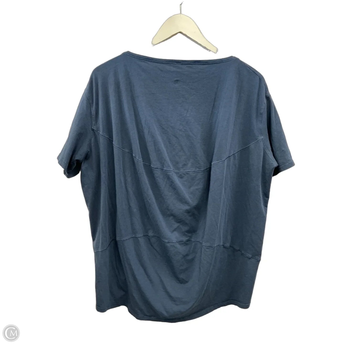Athletic Top Short Sleeve By Lululemon In Blue, Size: M