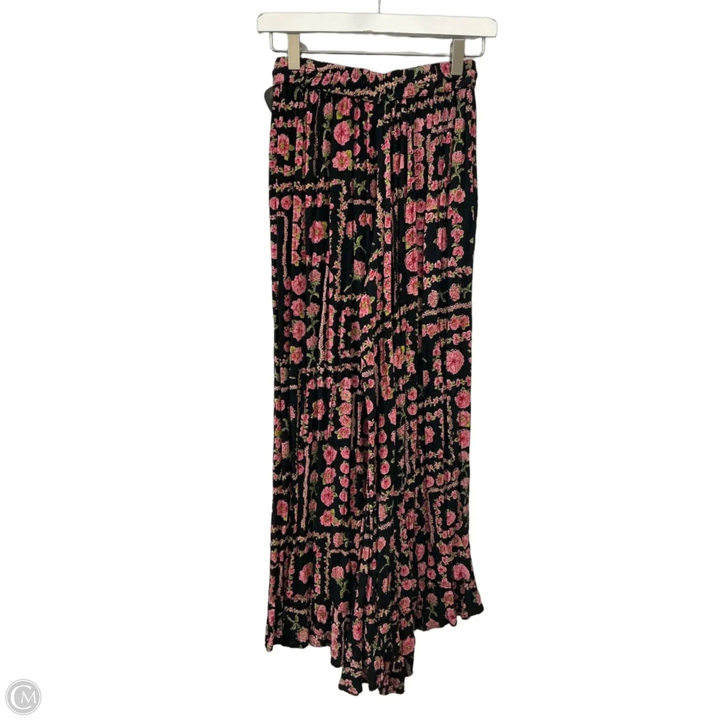 Pants Wide Leg By Angie In Black & Pink, Size: 2