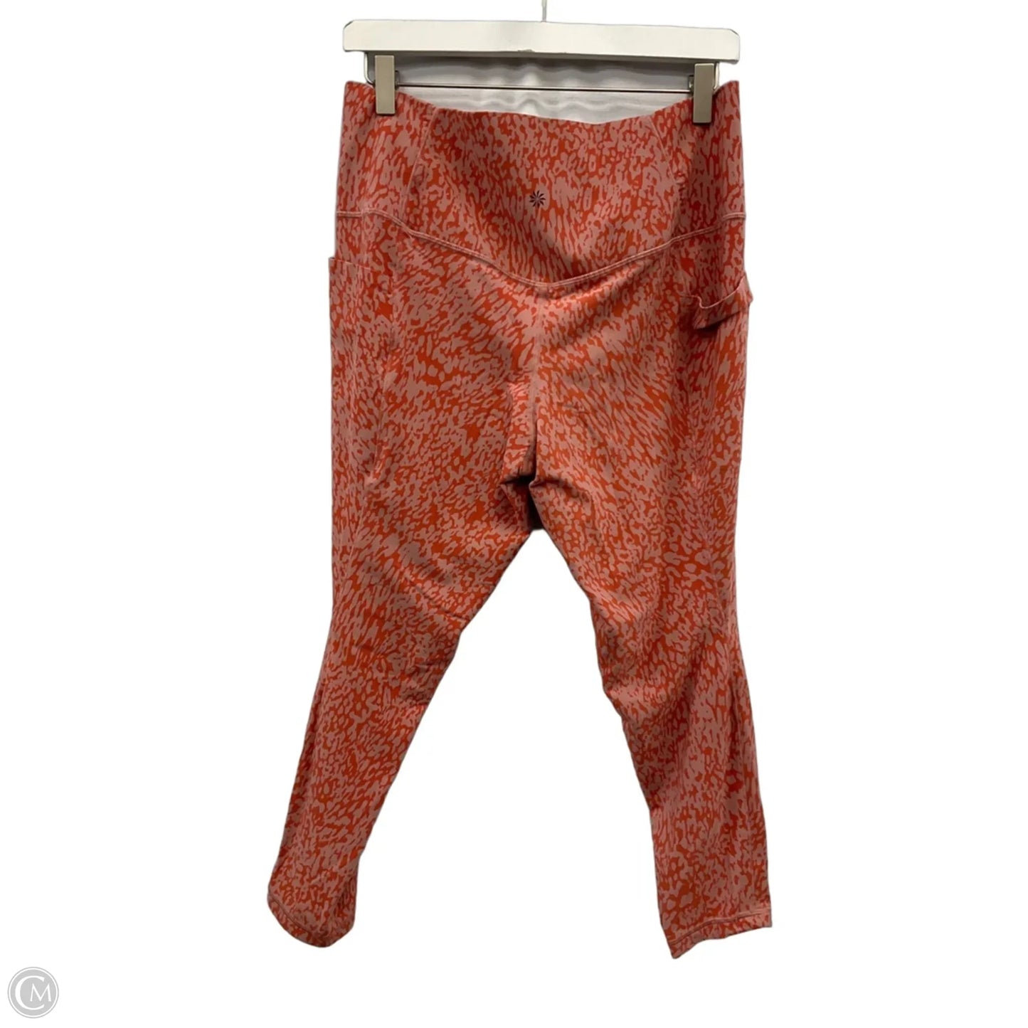 Athletic Leggings By Athleta In Orange, Size: Xl