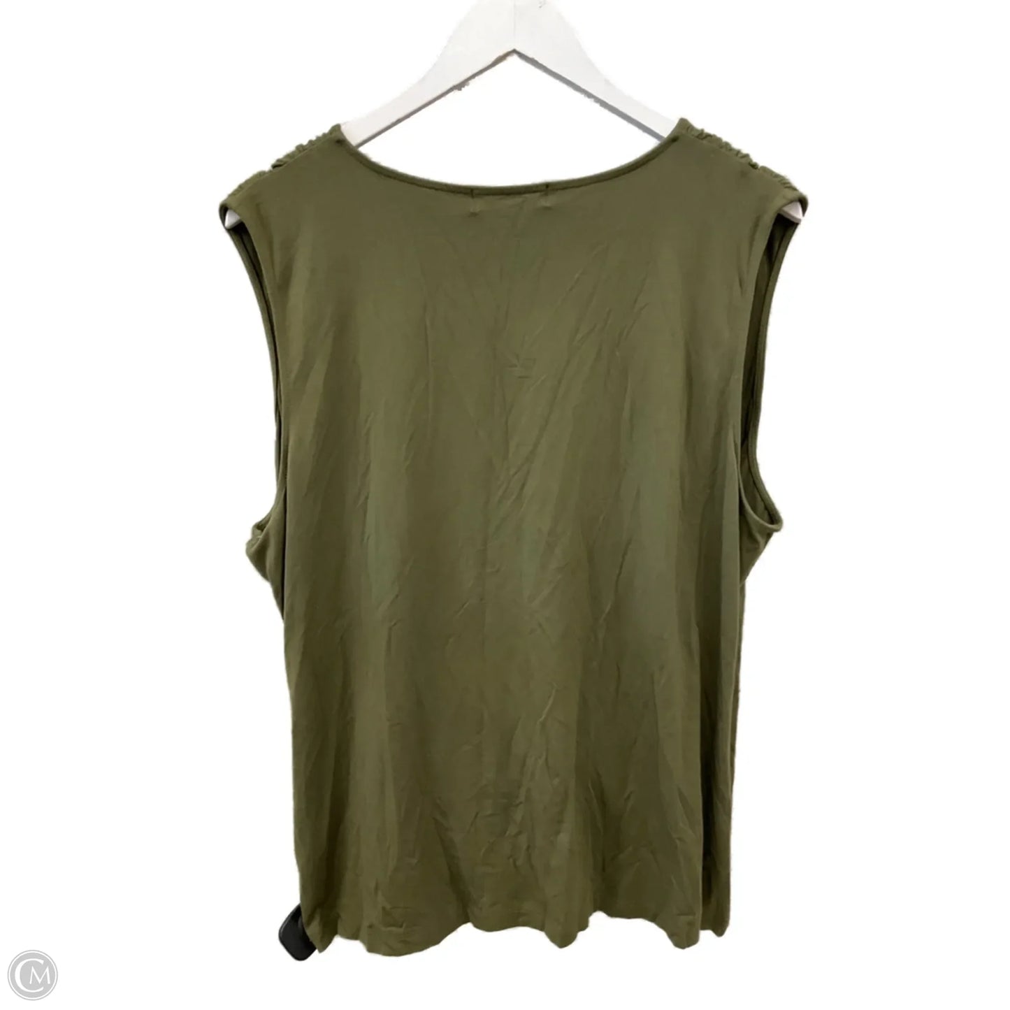 Top Short Sleeve By Lauren By Ralph Lauren In Green, Size: 3x
