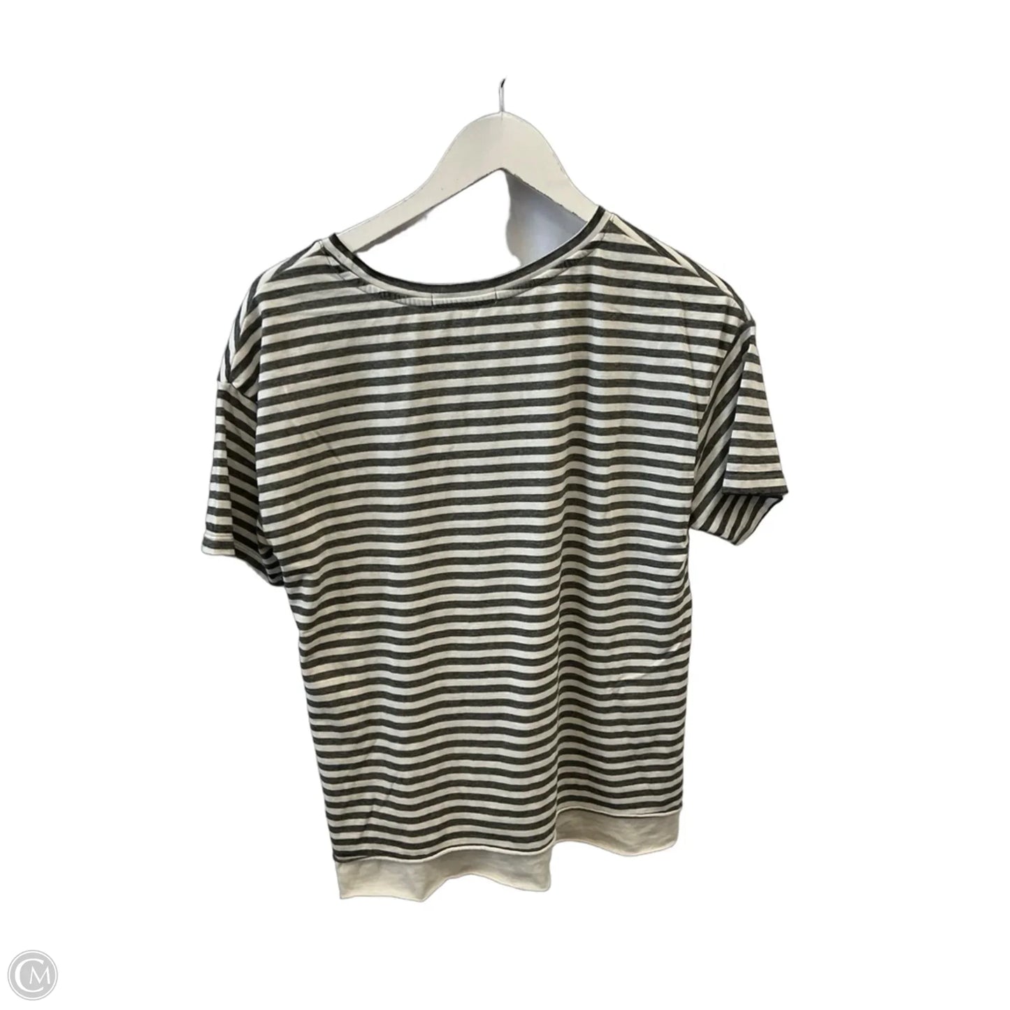 Top Short Sleeve By C And C In Ivory, Size: M
