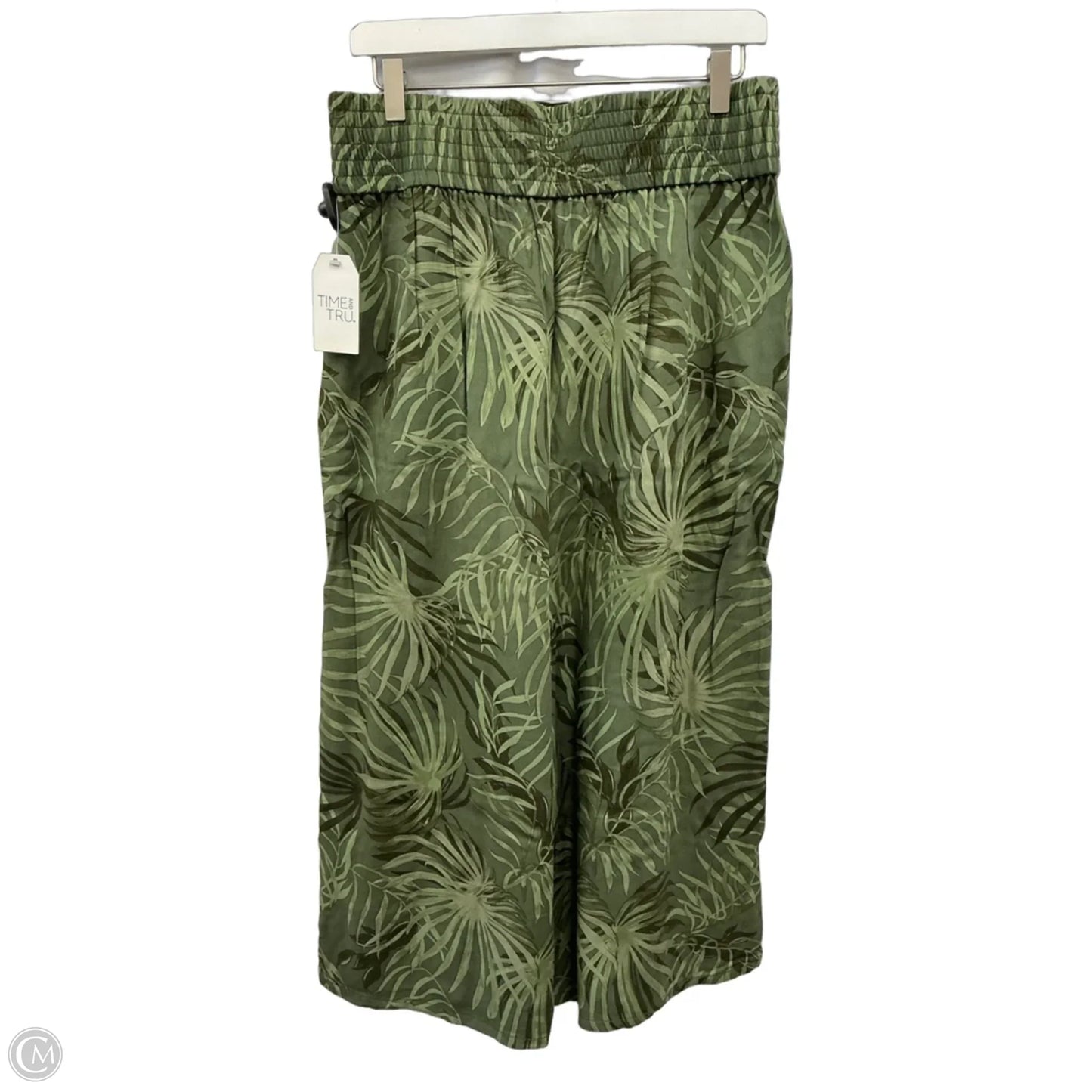 Pants Cropped By Time And Tru In Green, Size: 8