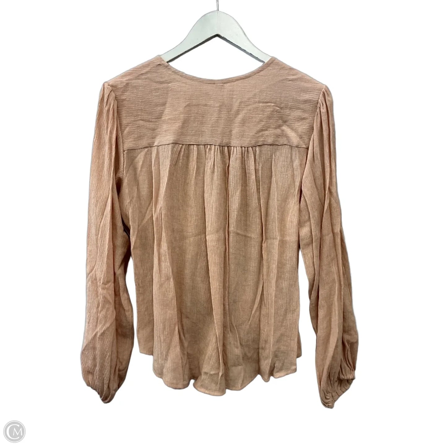 Top Long Sleeve By Free People In Pink, Size: Xs