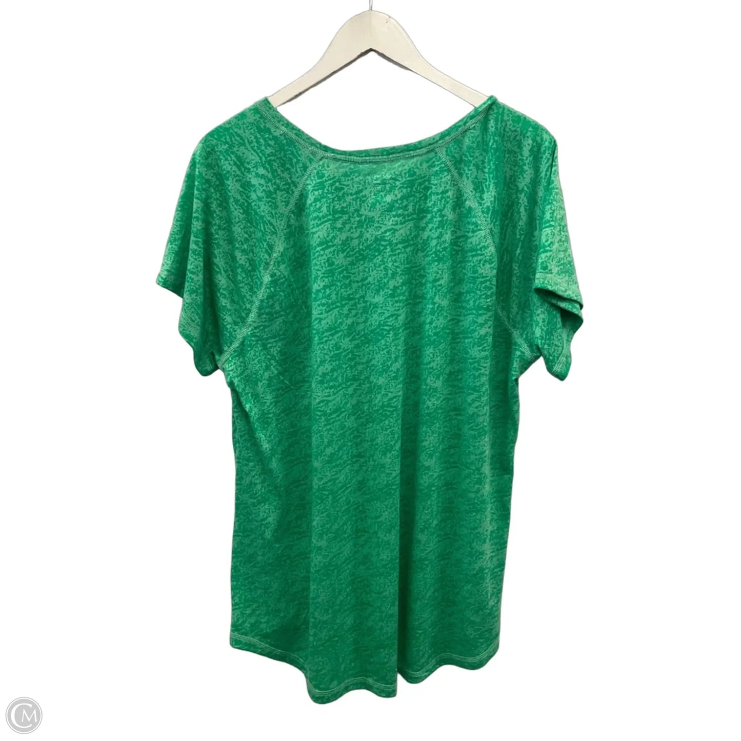 Athletic Top Short Sleeve By Tek Gear In Green, Size: Xxl