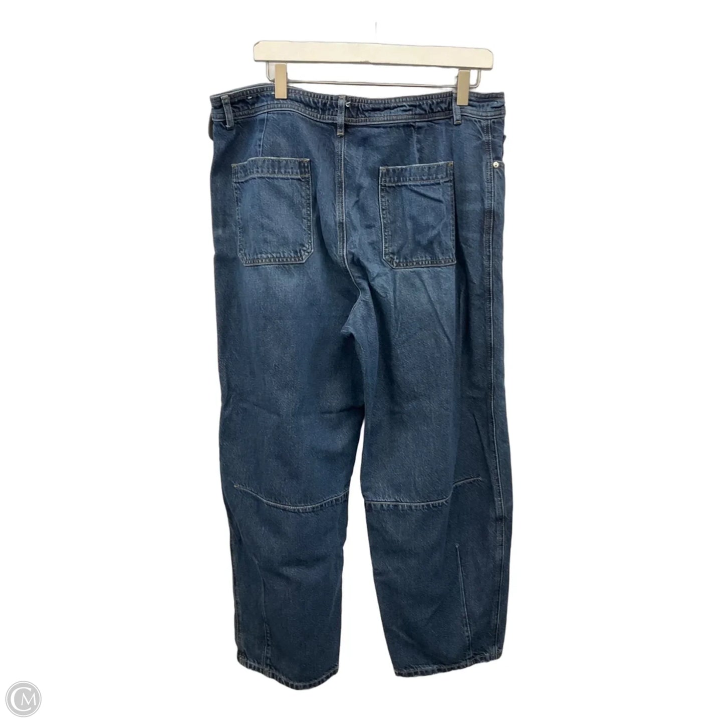 Jeans Wide Leg By Loft In Blue Denim, Size: 14