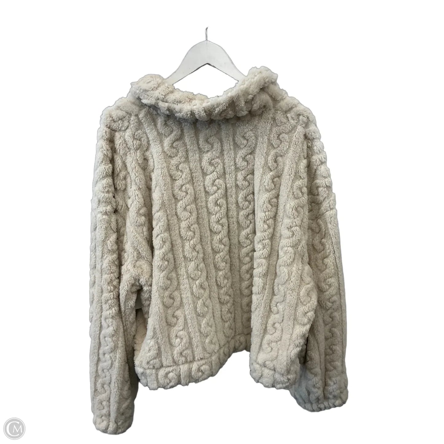 Jacket Shirt By Shein In Cream, Size: 3x