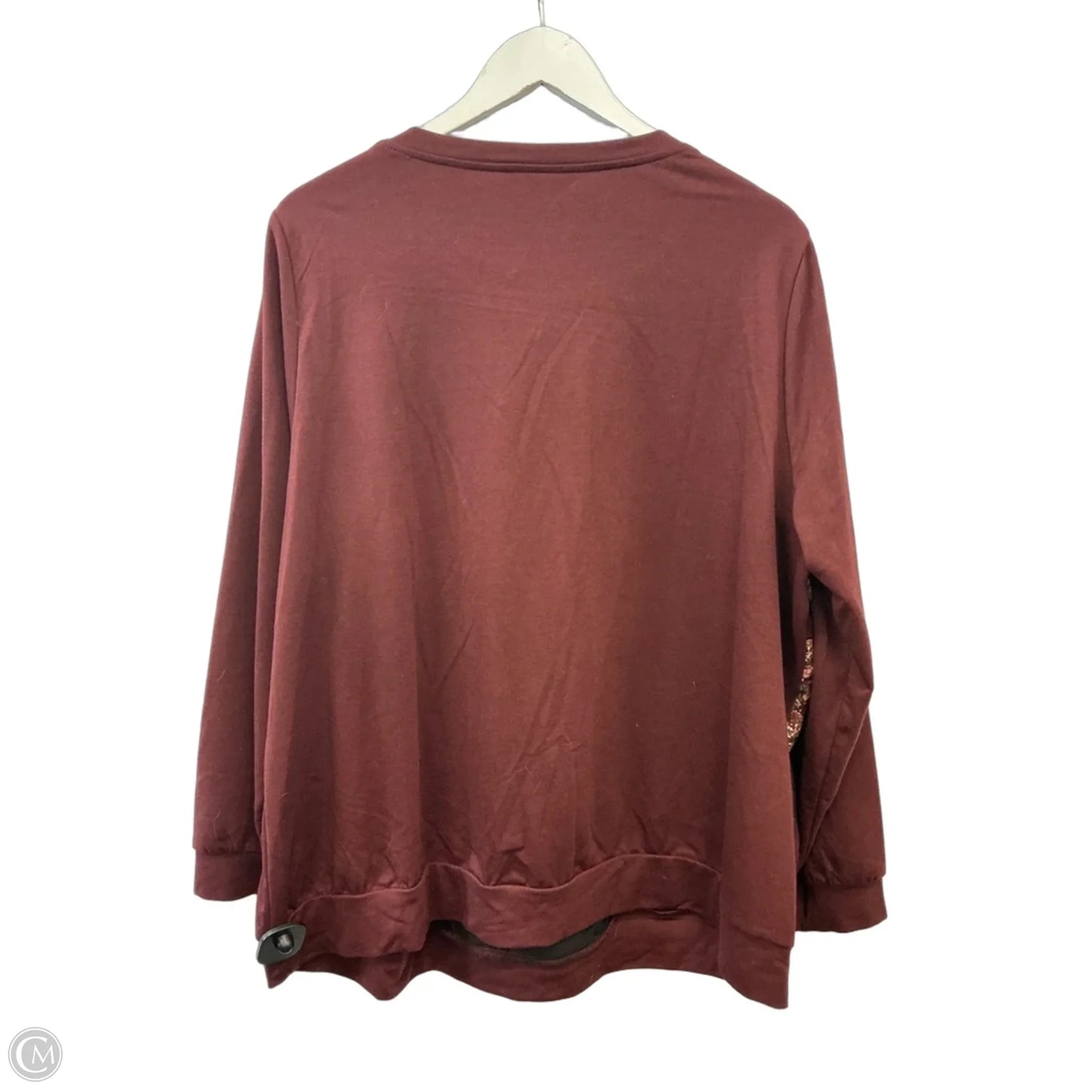 Top Long Sleeve By Bloomchic In Red, Size: 2x