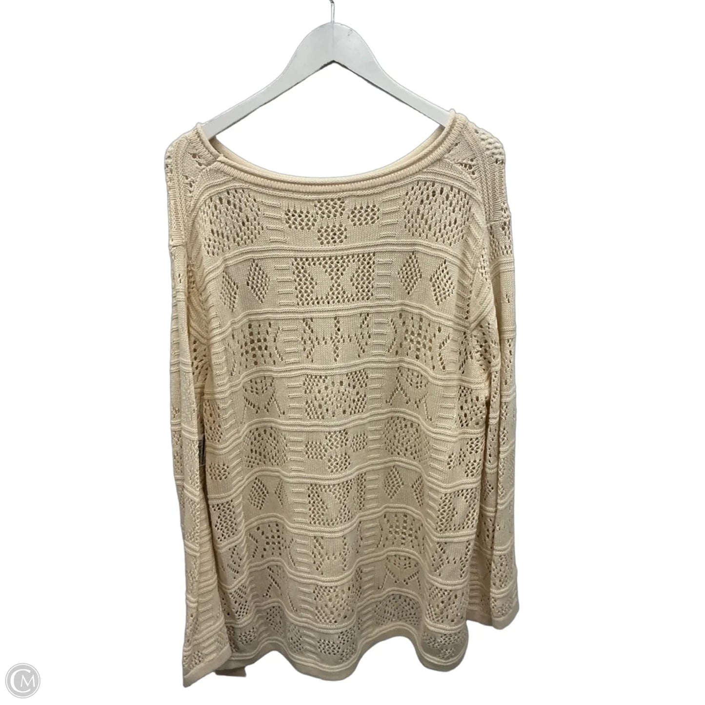 Sweater By Bloomchic In Cream, Size: 2x