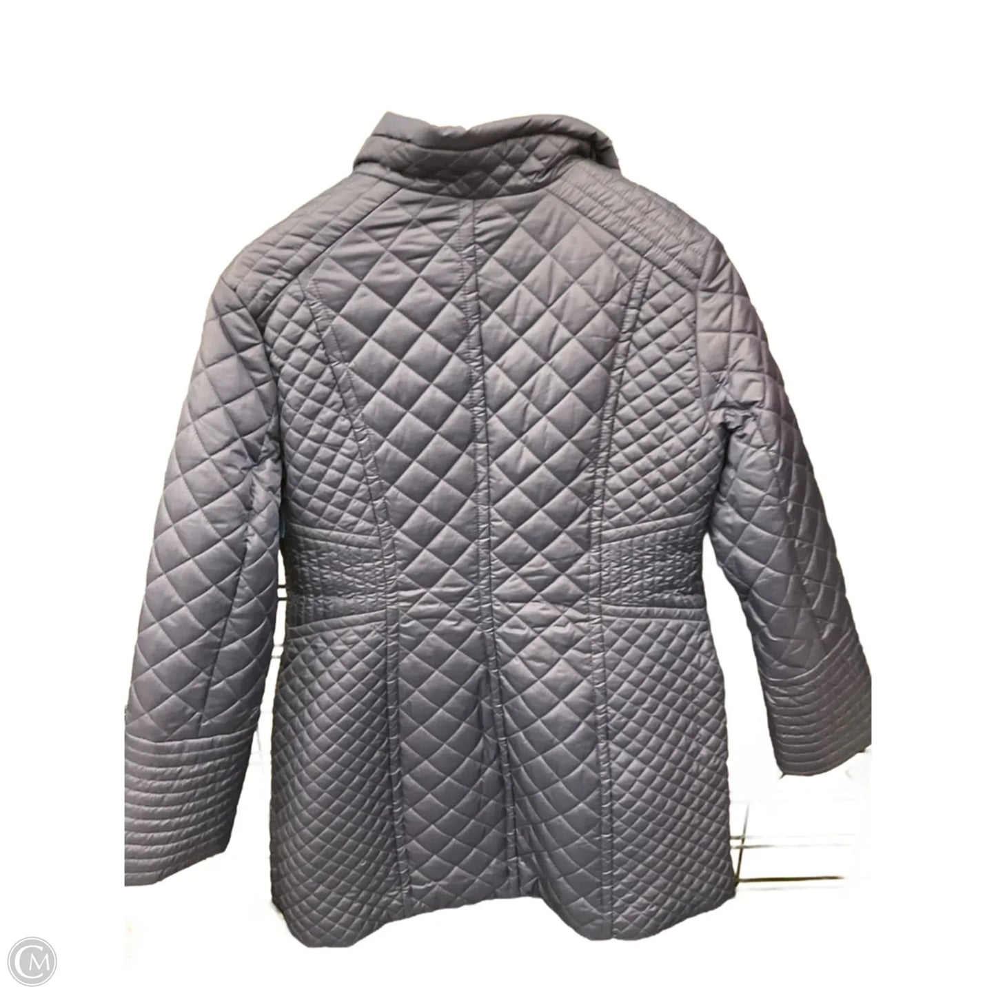 Jacket Puffer & Quilted By Via Spiga In Blue, Size: L