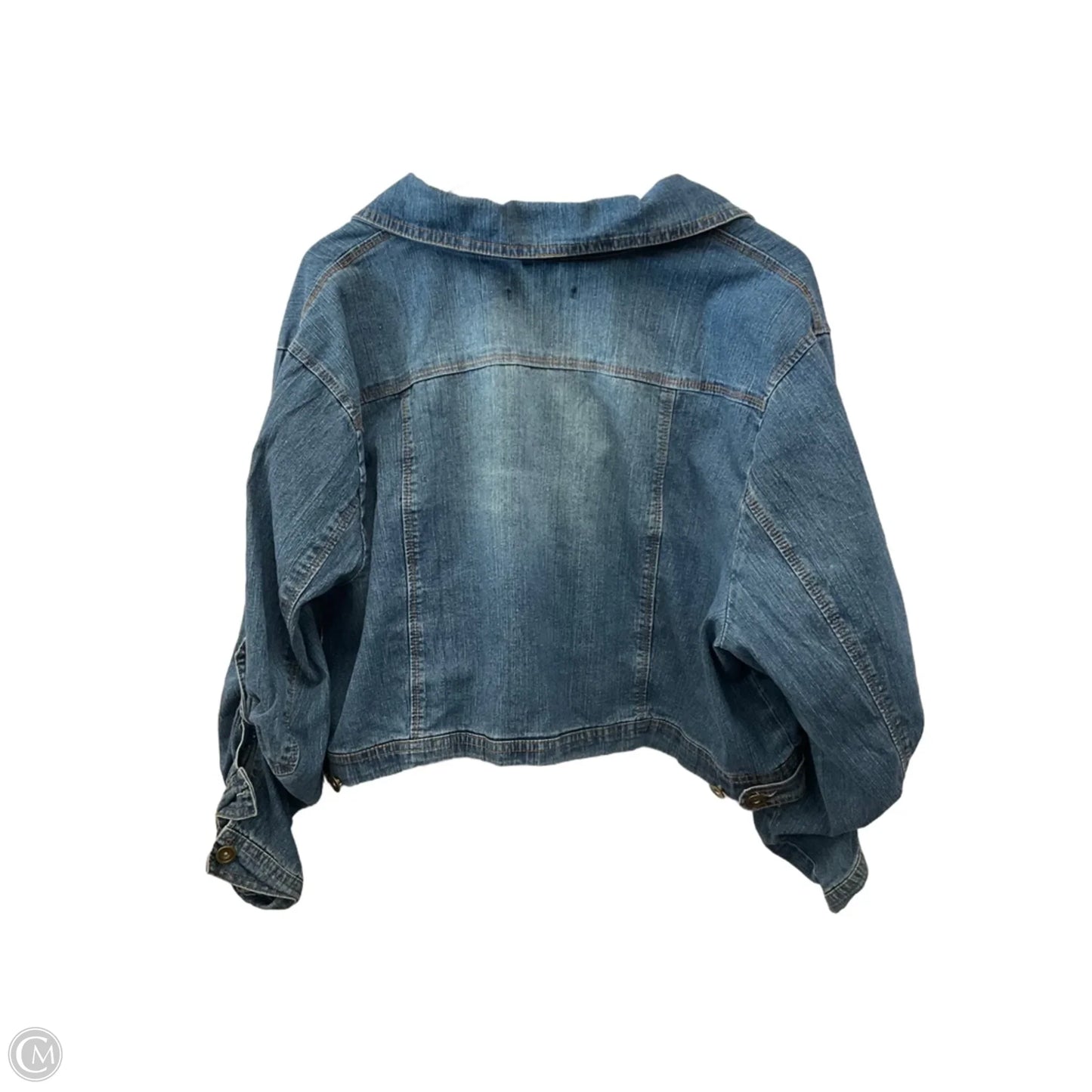 Jacket Denim By Clothes Mentor In Blue Denim, Size: 3x