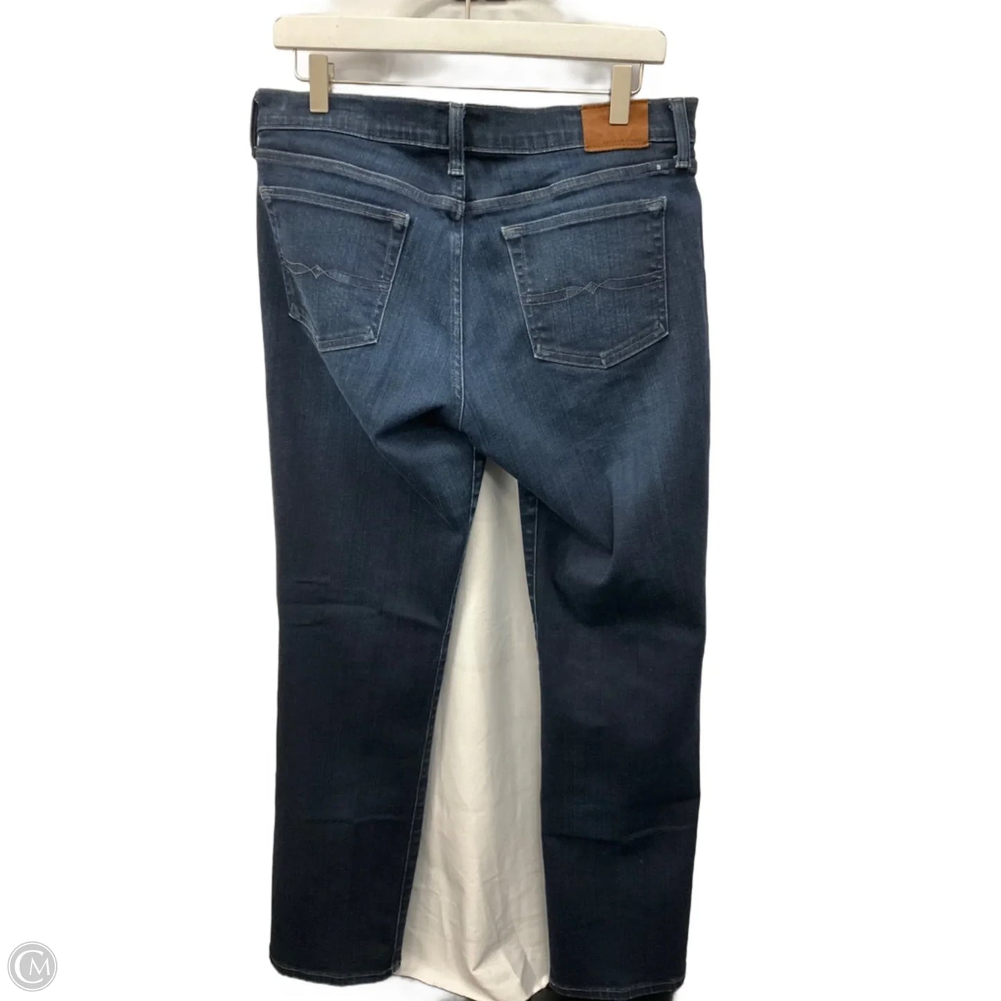 Jeans Straight By Lucky Brand In Blue Denim, Size: 10