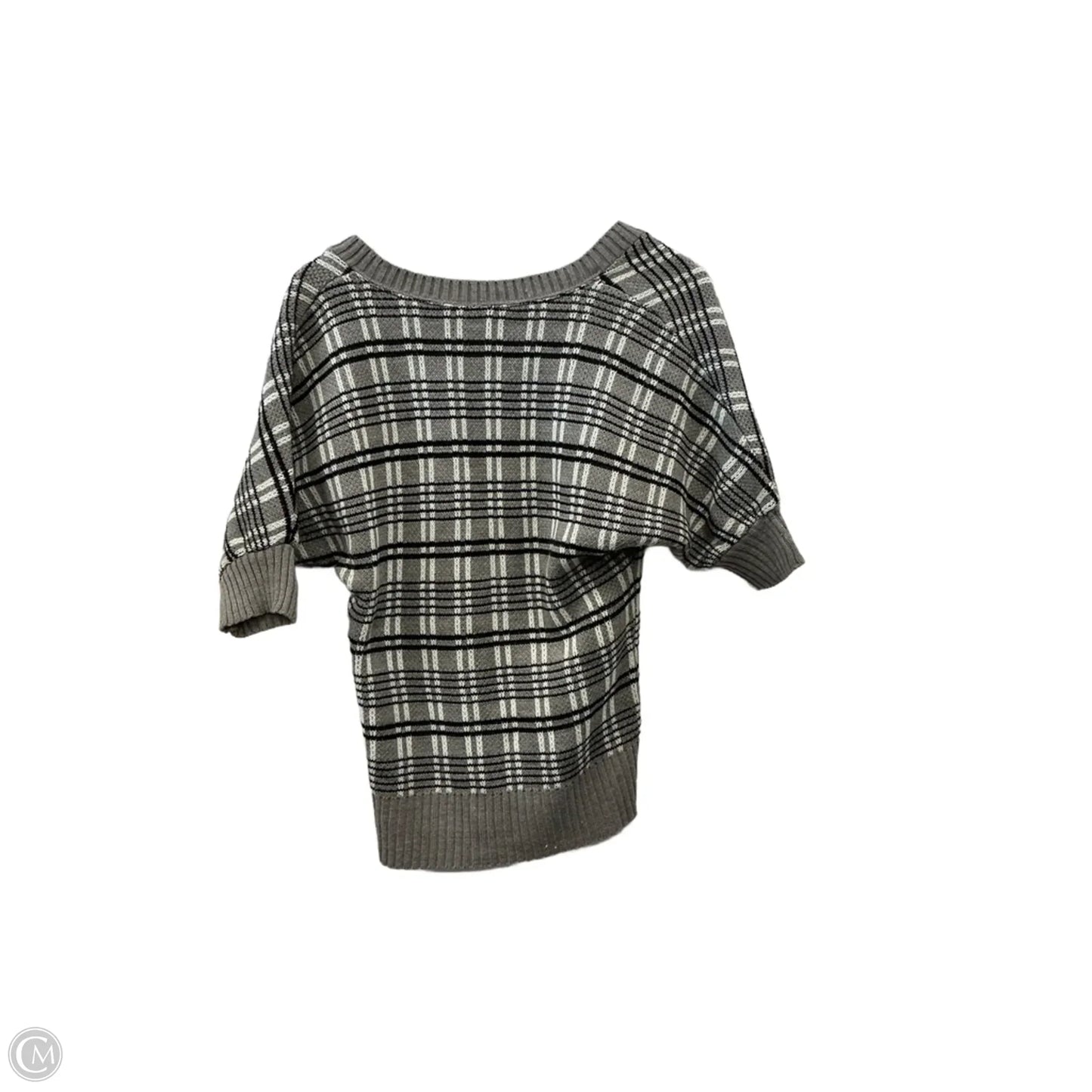 Sweater Short Sleeve By Charlotte Russe In Grey, Size: M