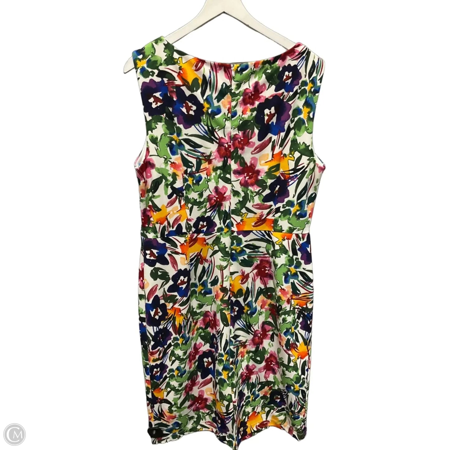 Dress Casual Midi By Apt 9 In Floral Print, Size: 1x