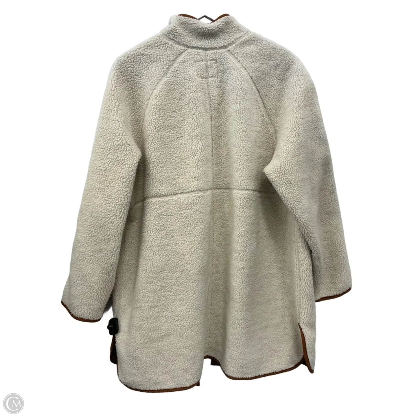 Coat Faux Fur & Sherpa By Old Navy In White, Size: 1x