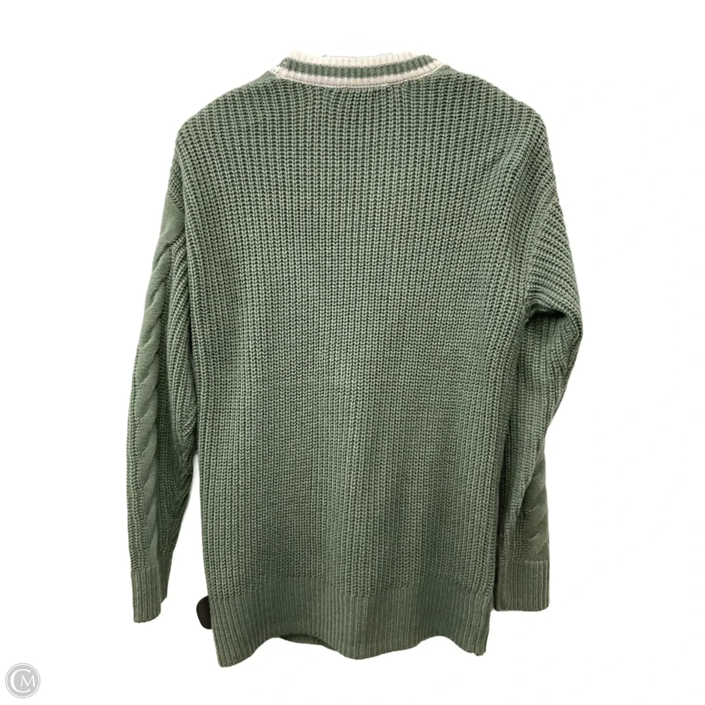 Sweater Cardigan By Love Tree In Green, Size: S