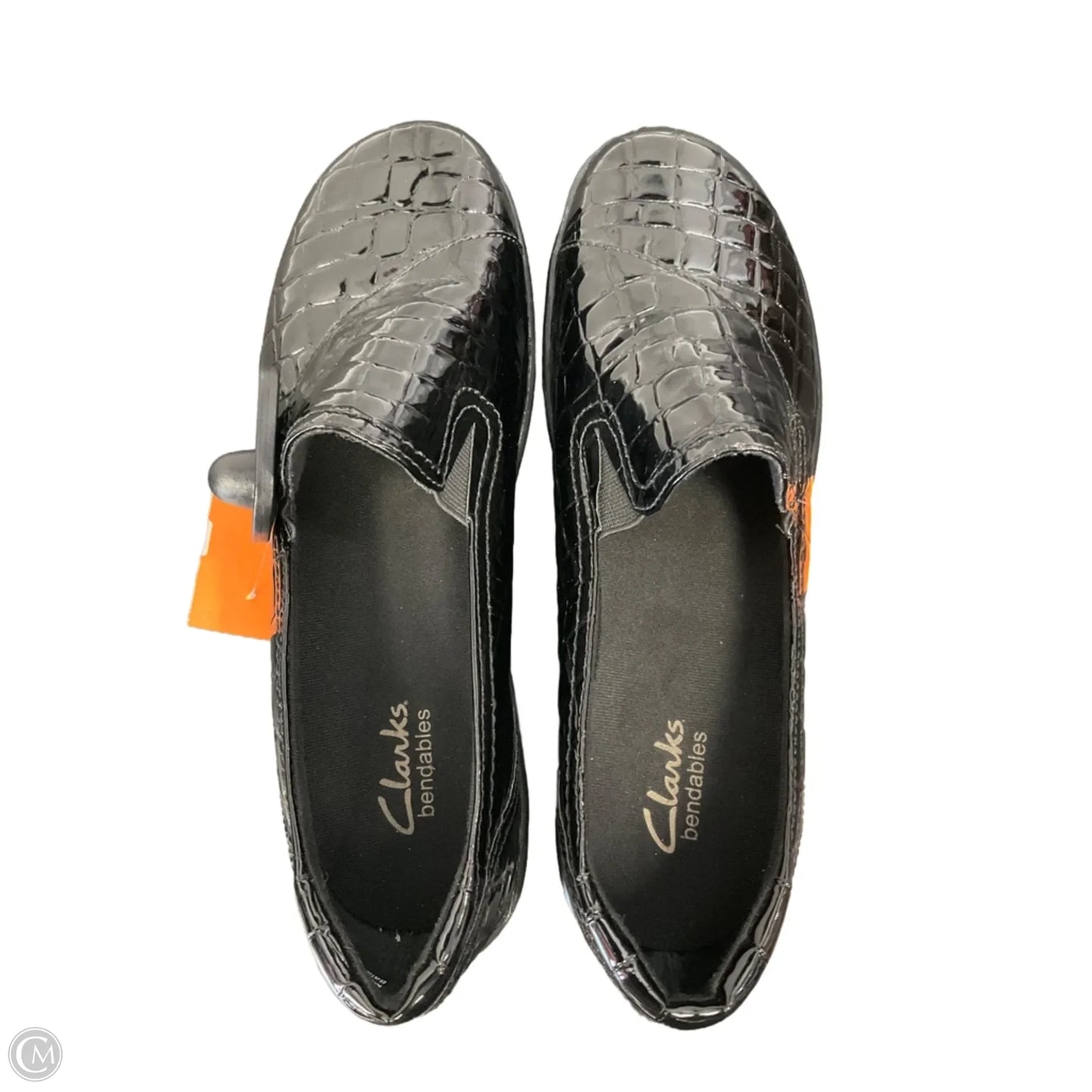 Shoes Heels Wedge By Clarks In Black, Size: 8