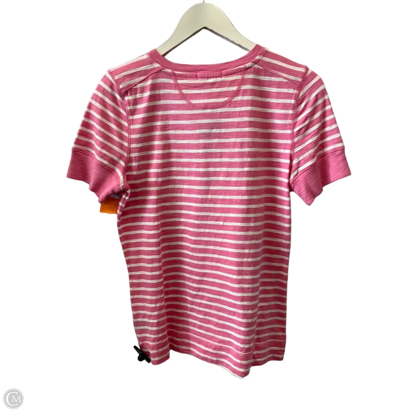 Top Short Sleeve By Lauren By Ralph Lauren In Striped Pattern, Size: M