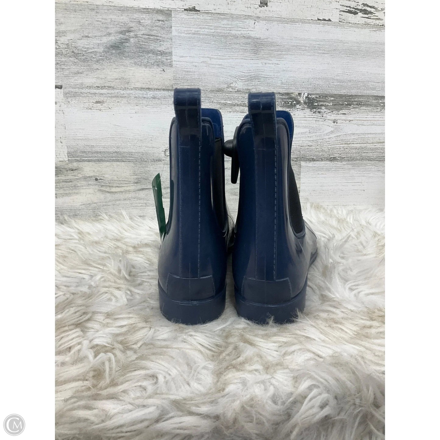Boots Rain By Bass In Navy, Size: 9