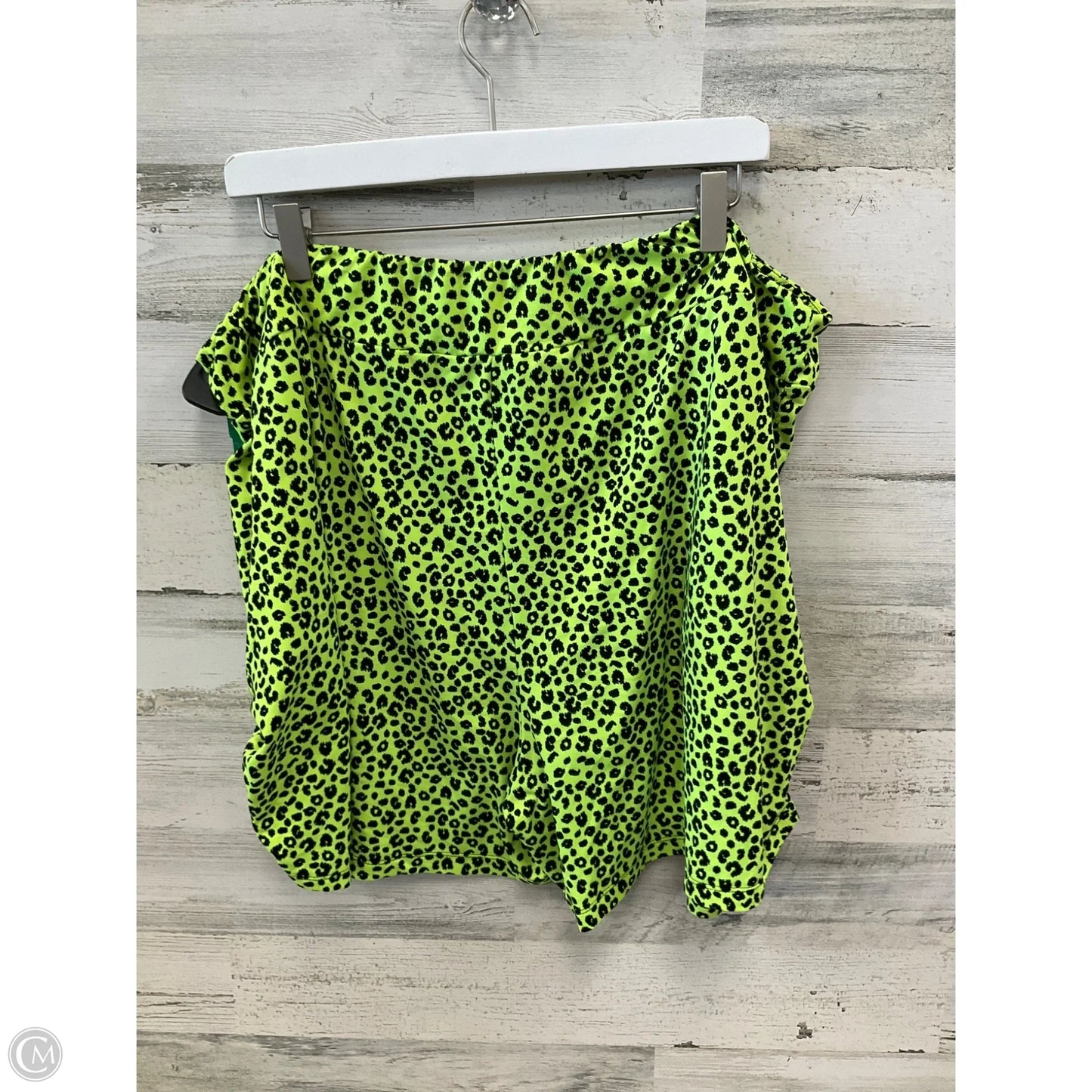 Shorts By White Birch In Black & Green, Size: 3x