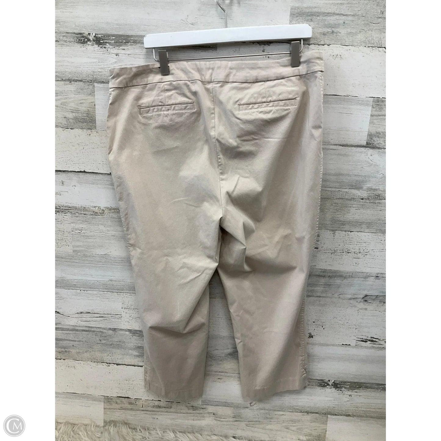 Capris By Dalia In Beige, Size: 18