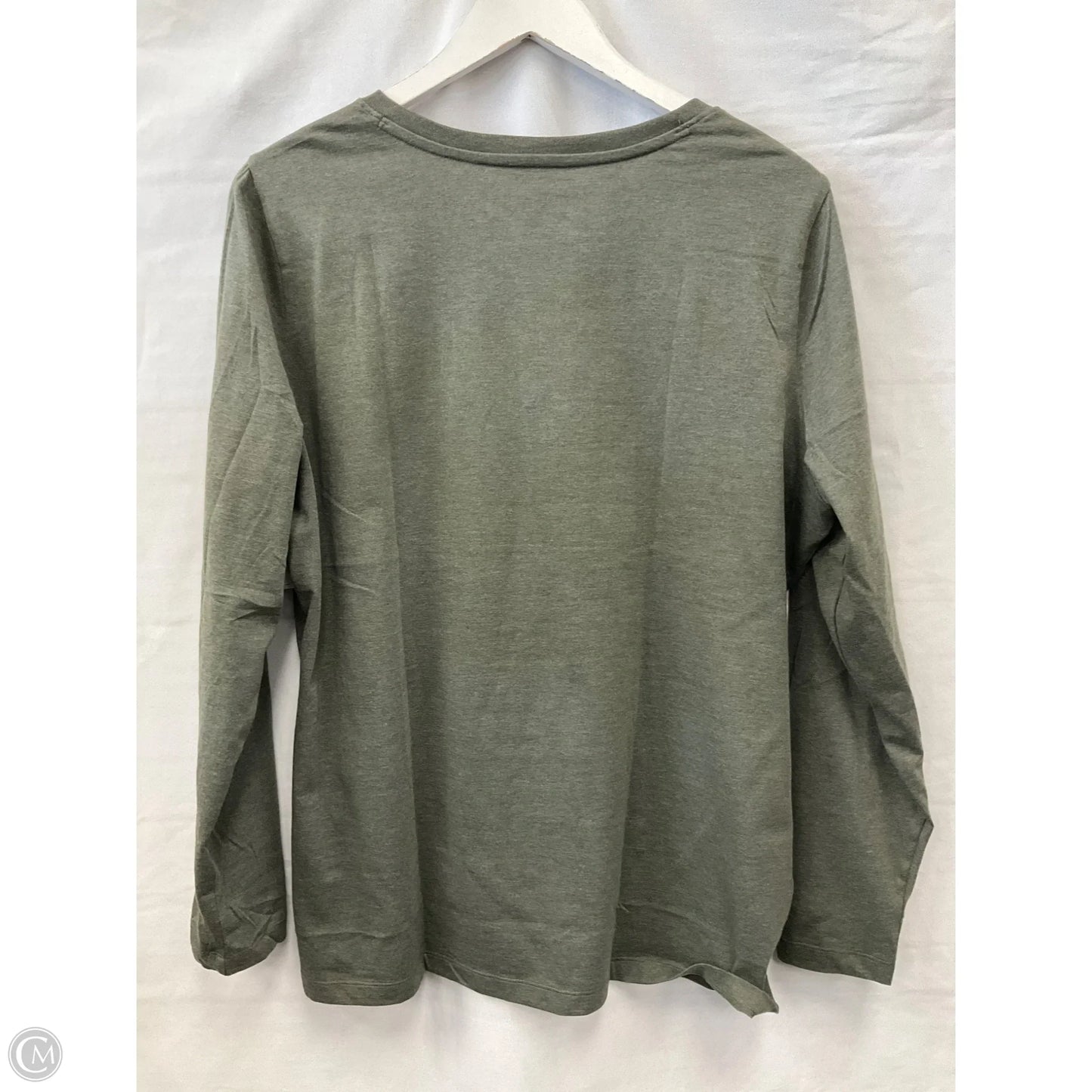 Top Long Sleeve Basic By Eddie Bauer In Green, Size: Xl