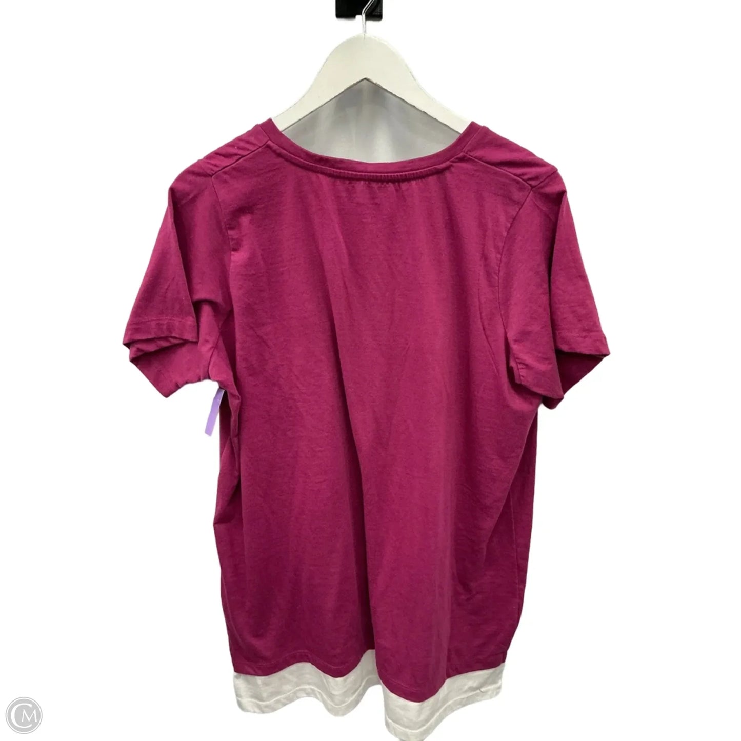 Top Short Sleeve By Woman Within In Purple, Size: 1x