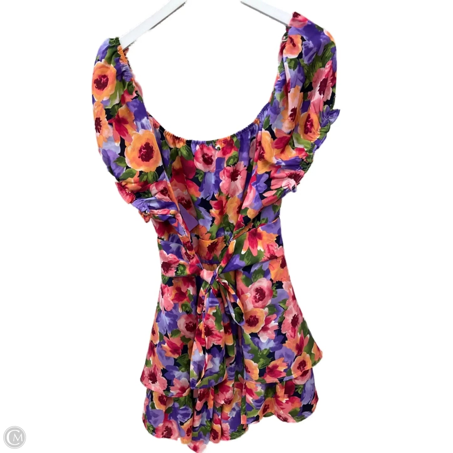 Romper By Fashion Nova In Floral Print, Size: 3x