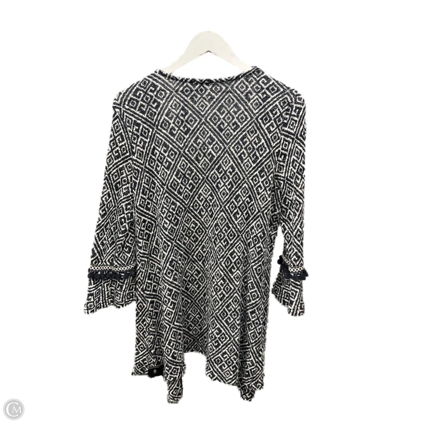 Cardigan By Skies Are Blue In Blue & White, Size: L