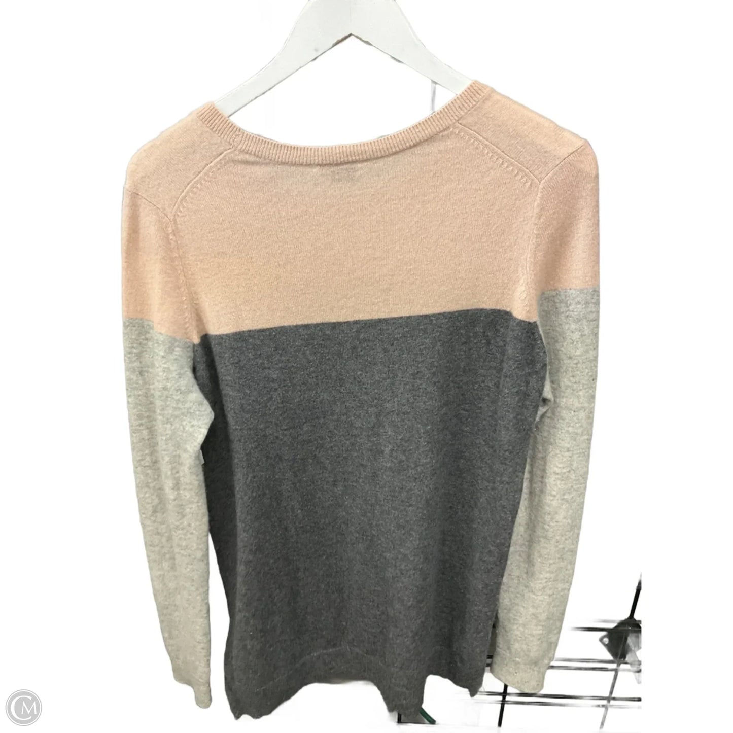 Sweater By Vince In Grey & Pink, Size: M