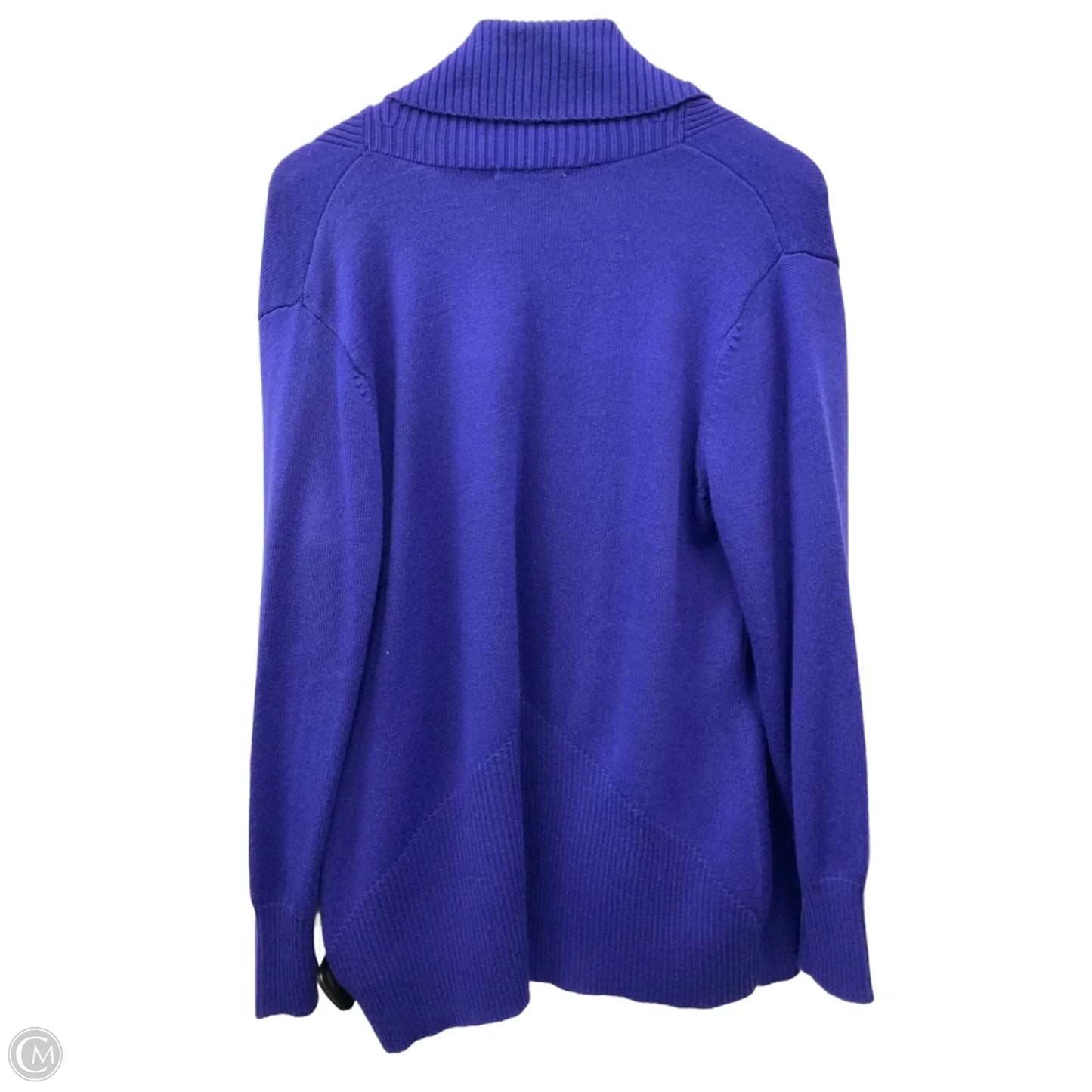 Sweater Cardigan By Coldwater Creek In Purple, Size: Xl