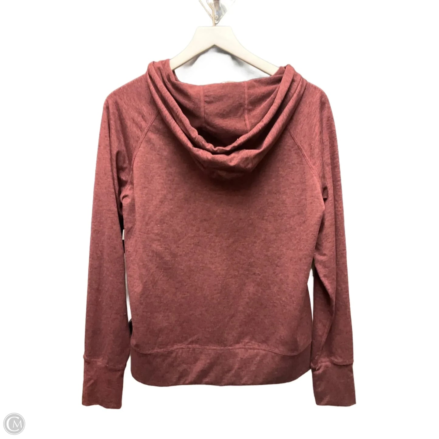 Athletic Sweatshirt Hoodie By Athletic Works In Maroon, Size: M