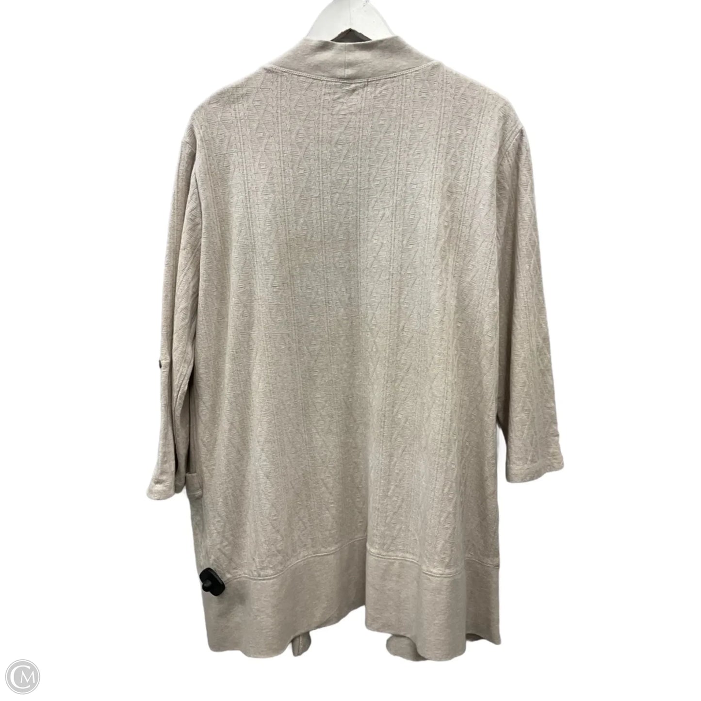 Cardigan By Clothes Mentor In Beige, Size: Xl
