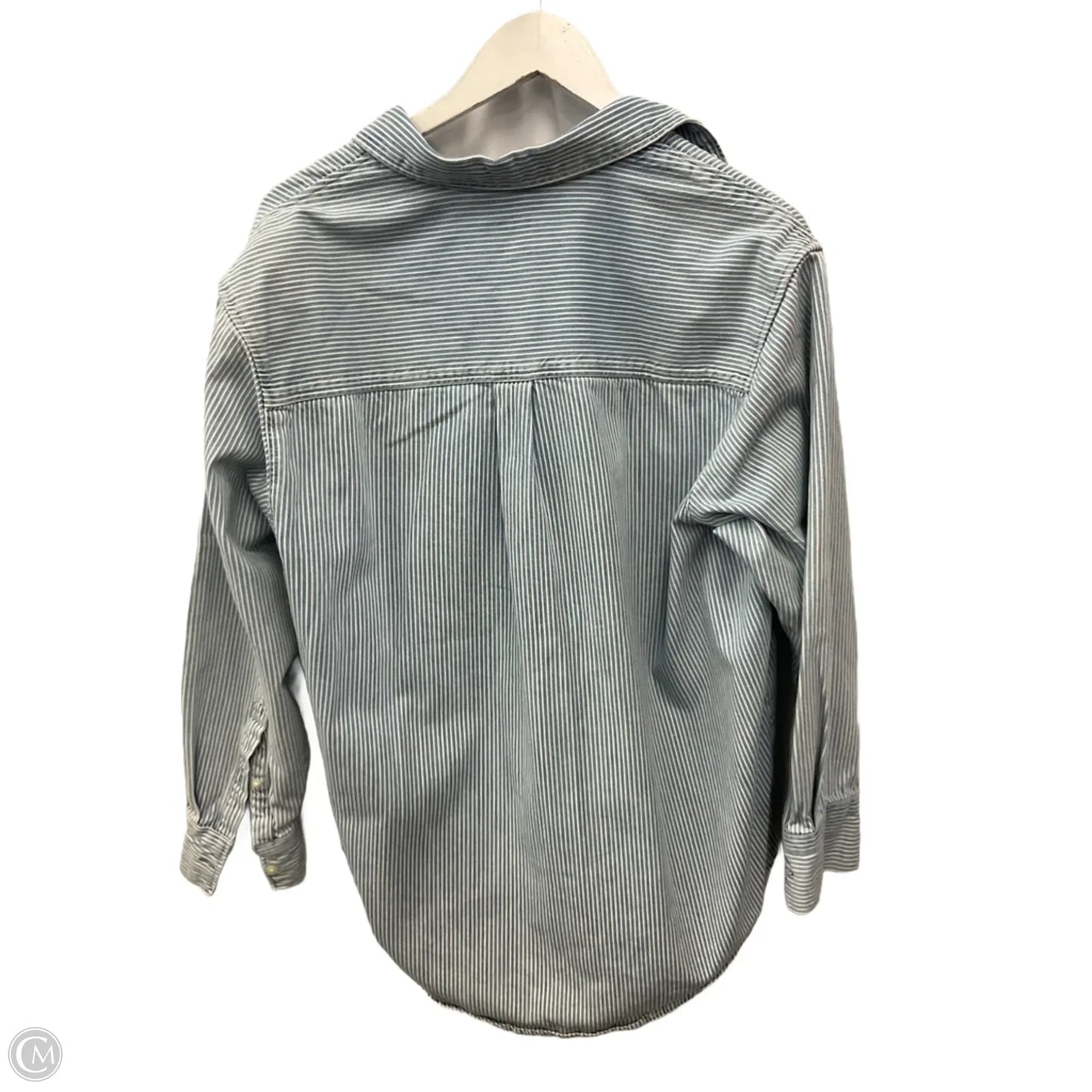 Top Long Sleeve By Gap In Striped Pattern, Size: S