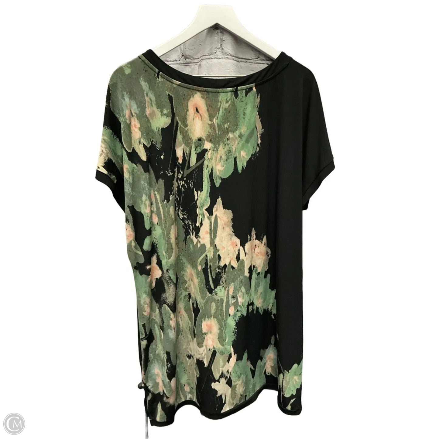 Top Short Sleeve By Dana Buchman In Black, Size: Xl