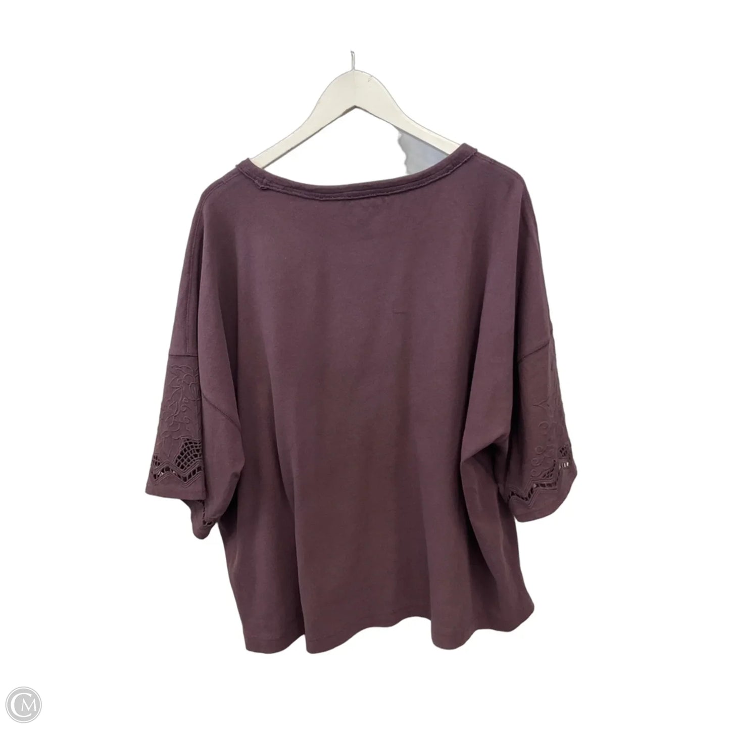 Top Short Sleeve By We The Free In Purple, Size: M