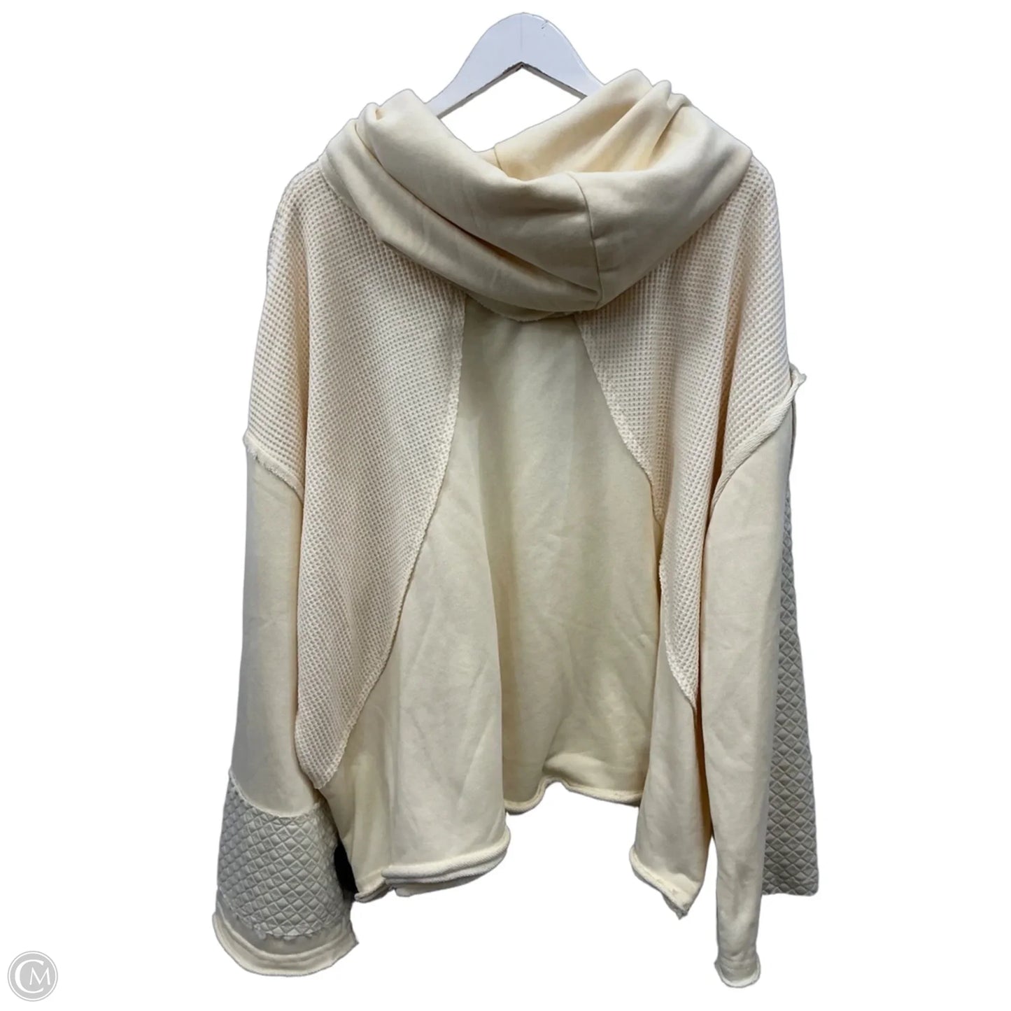 Sweatshirt Collar By Pol In Cream, Size: L