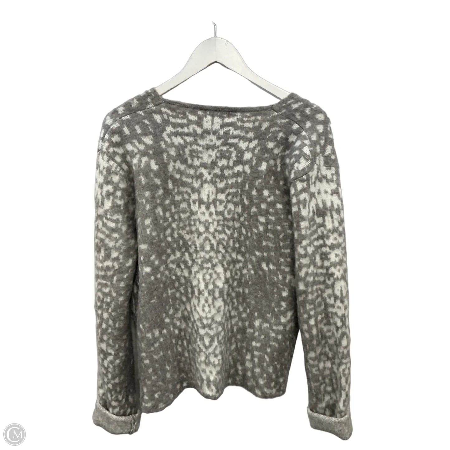 Cardigan By Clothes Mentor In Grey, Size: L