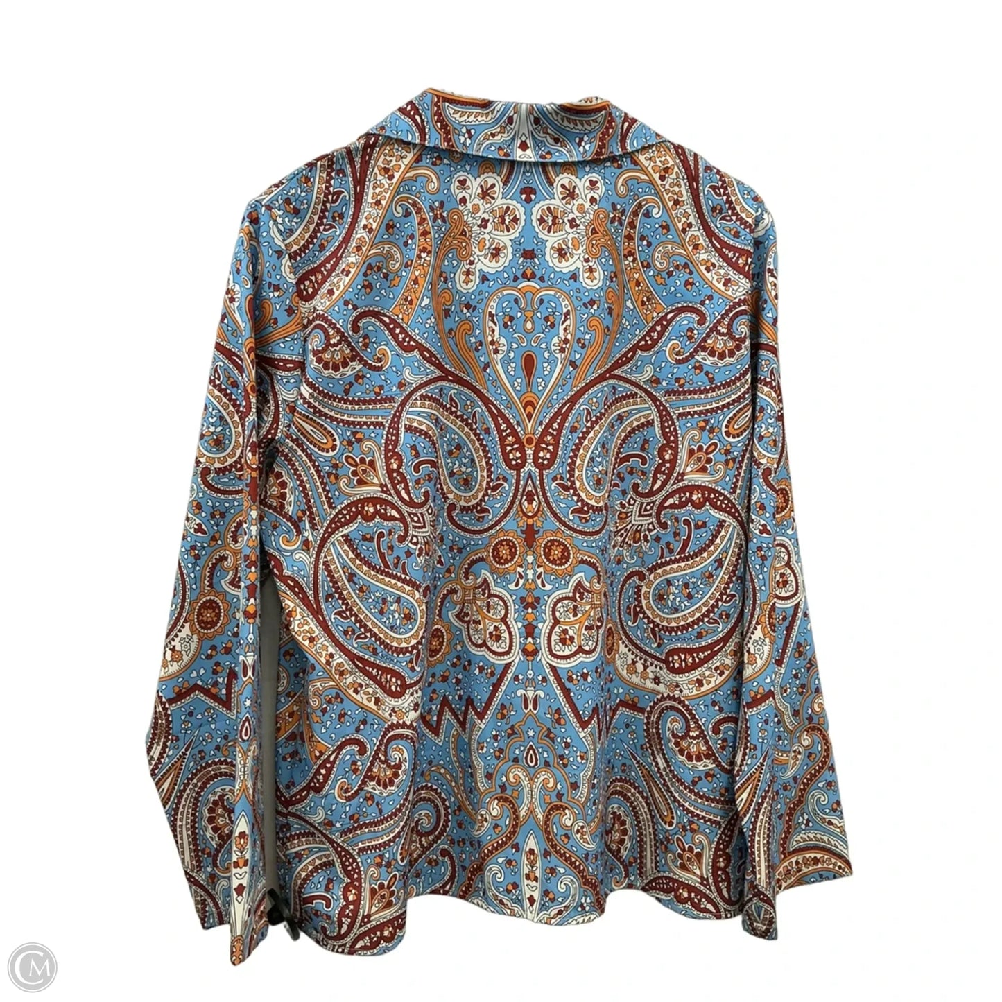 Top Long Sleeve By Clothes Mentor In Blue, Size: Xl
