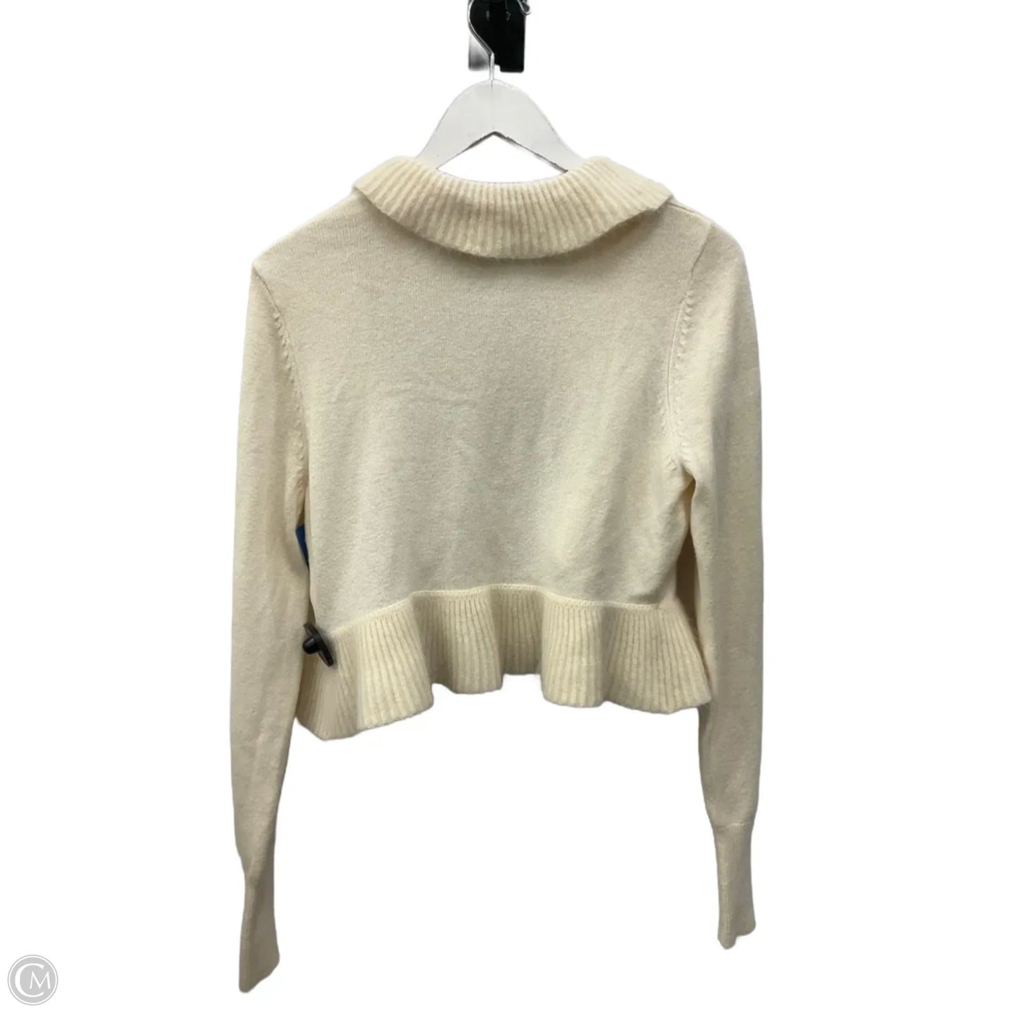 Cardigan By White House Black Market In Cream, Size: L