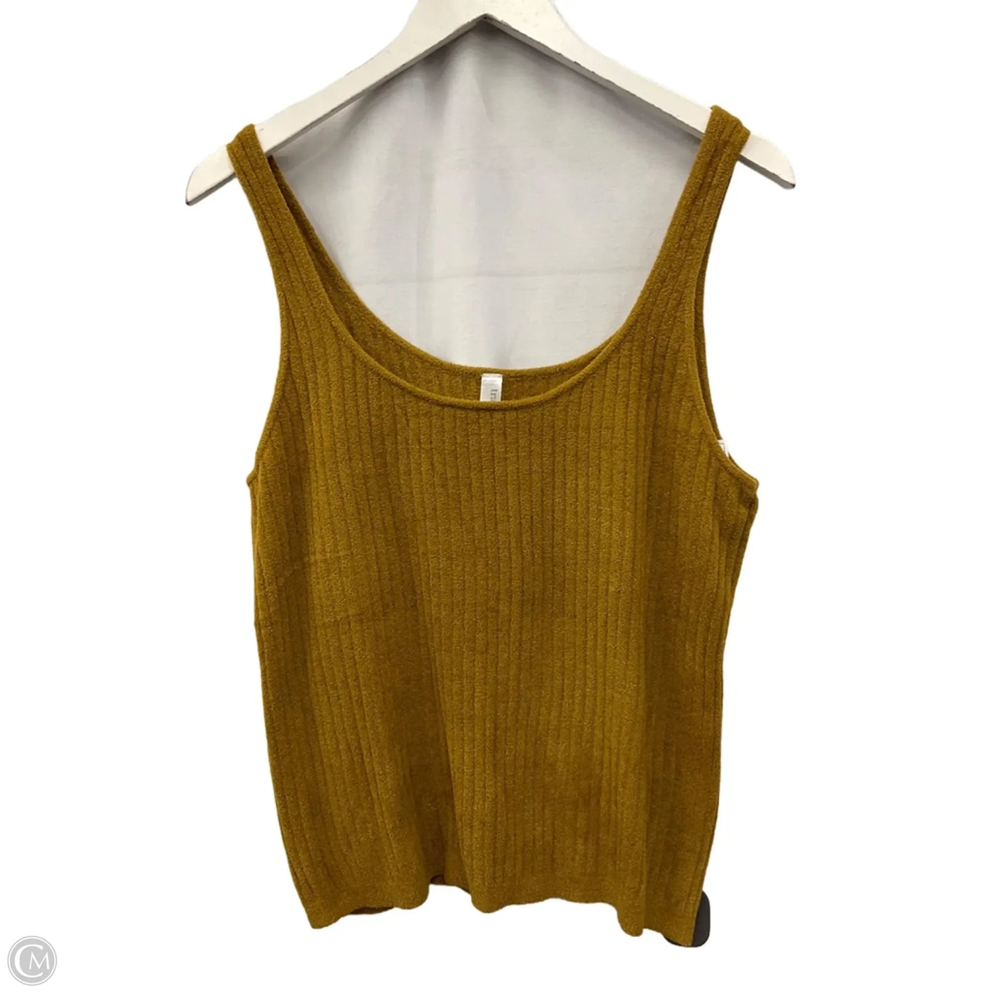 Top Sleeveless By Clothes Mentor In Gold, Size: L