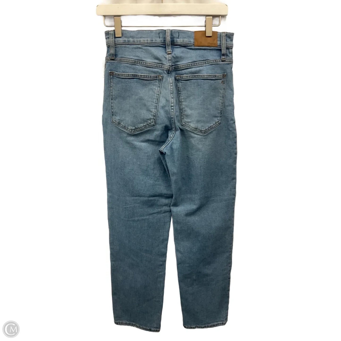 Jeans Straight By Madewell In Blue Denim, Size: 4