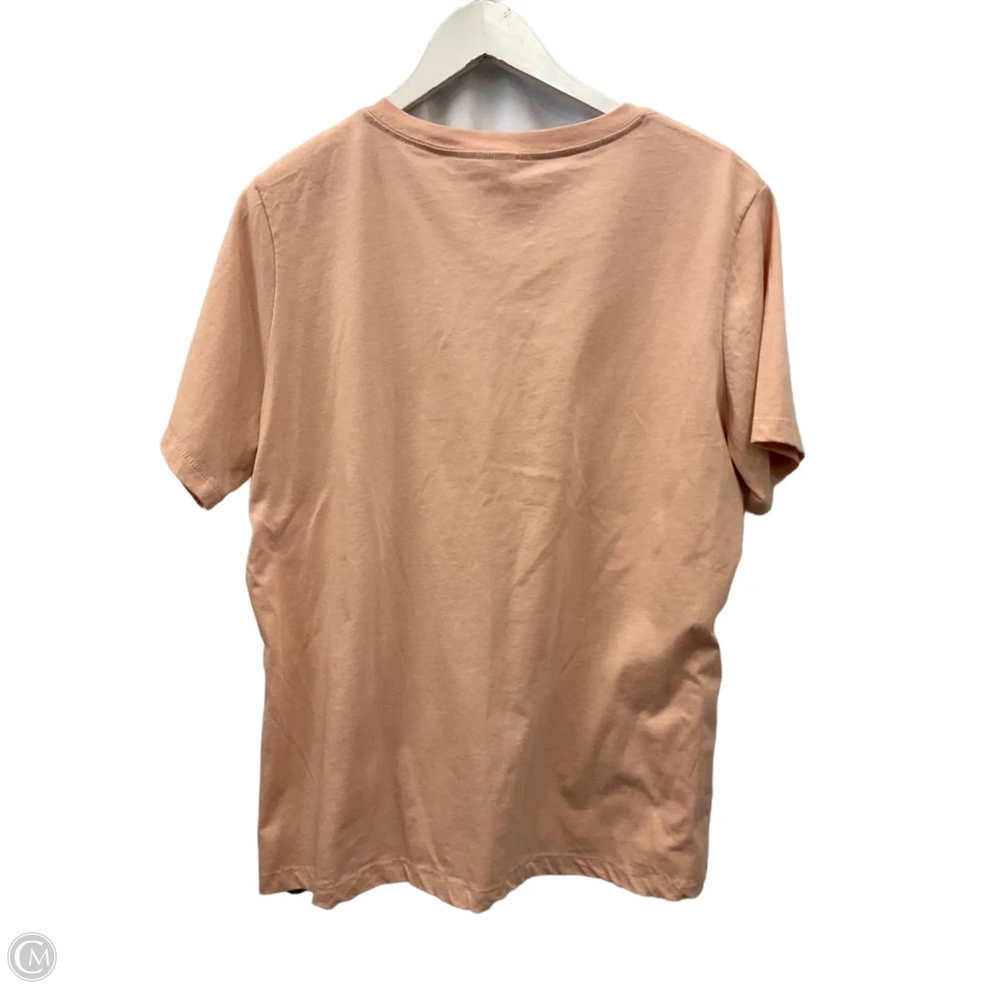 Top Short Sleeve By Bella + Canvas In Peach, Size: Xl