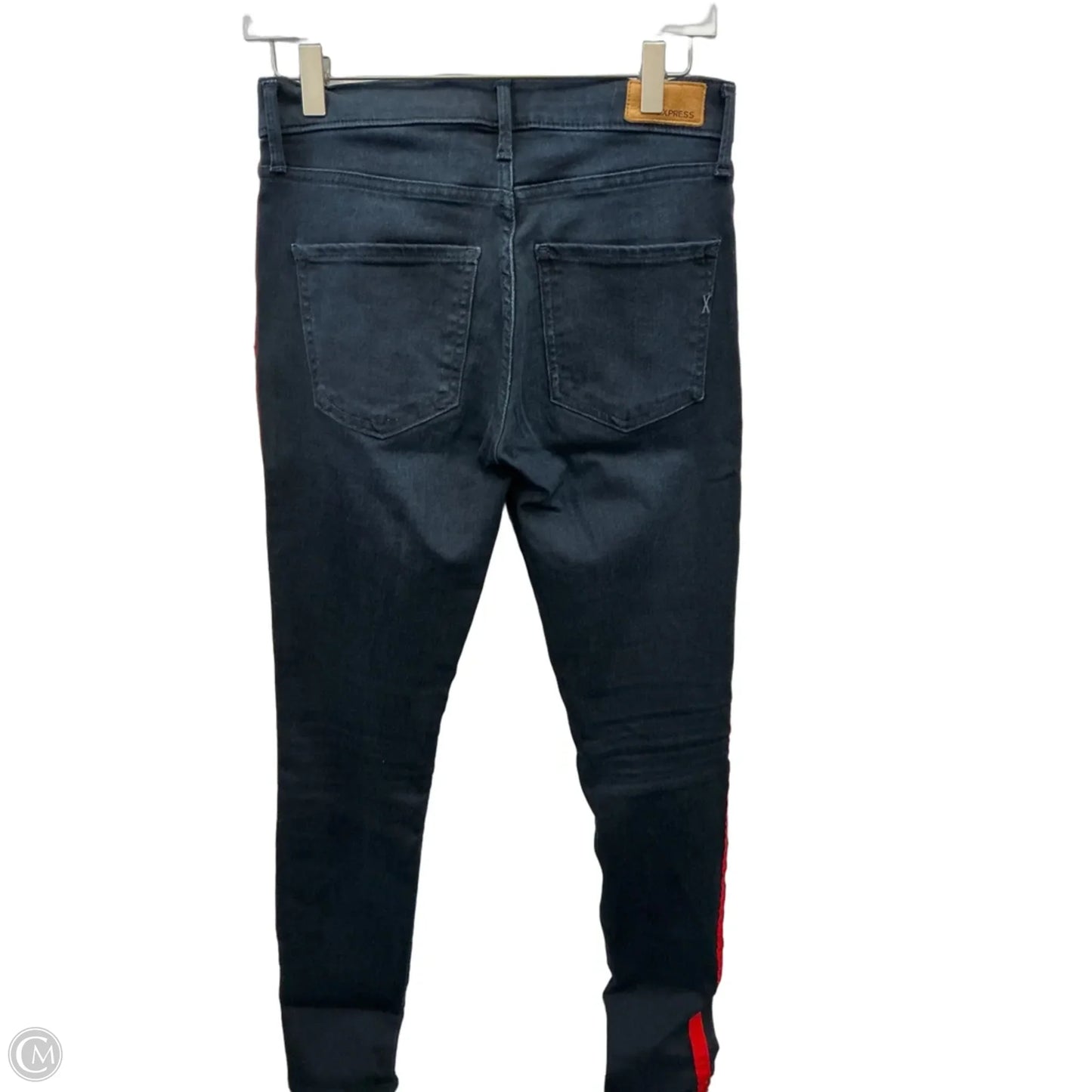 Jeans Skinny By Express In Blue Denim, Size: 4