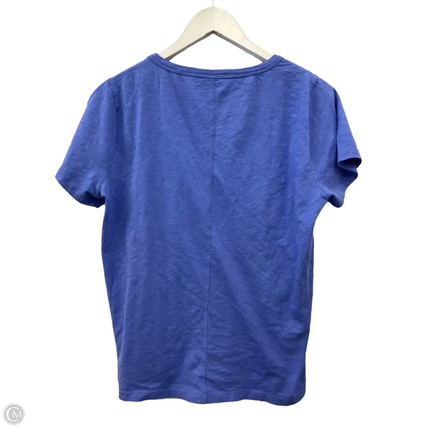 Top Short Sleeve Basic By J. Crew In Blue, Size: L