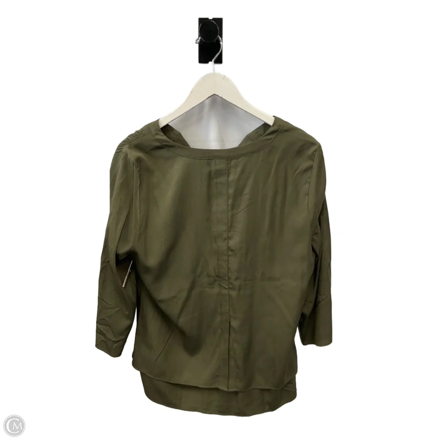 Top 3/4 Sleeve By Chicos In Green, Size: M