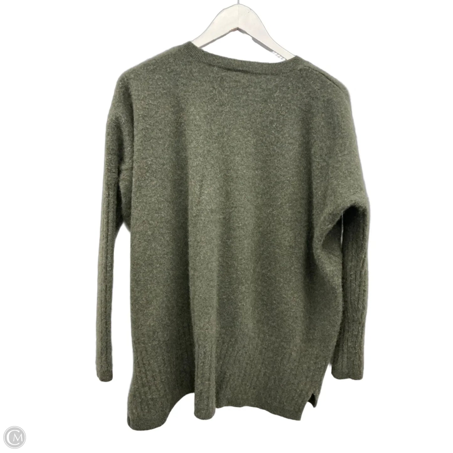 Sweater Cashmere By Clothes Mentor In Green, Size: M